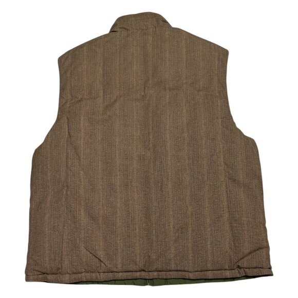 EDDIE BAUER REVERSIBLE GOOSE DOWN FILL Winter Puffer Parka Vest Mens 2XL - Picture 4 of 8